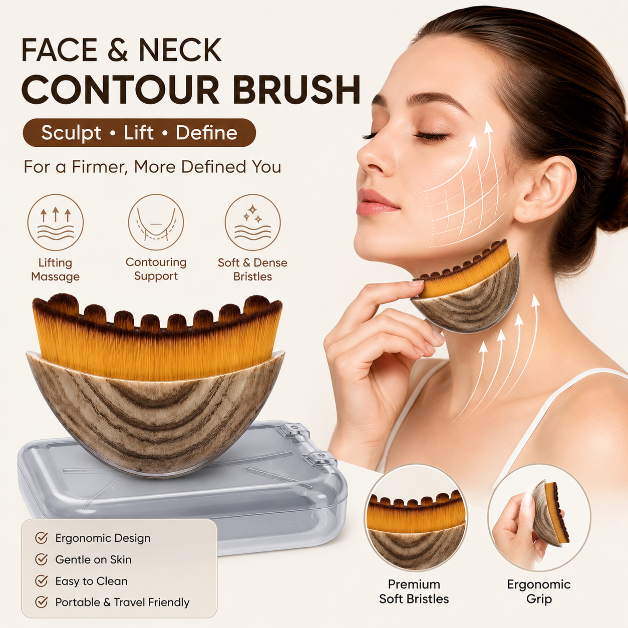 Lymphatic Contour Face Brush (Pack of 2)